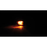 Blinker Highsider Smart Lizzard, Schwarz, Glas Orange, E-geprüft, 12V/6W