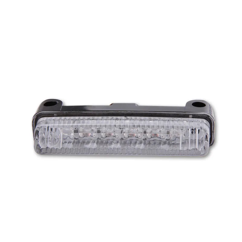 LED-Rücklicht Highsider Smart Mini, Schwarz, Glas Klar, E-geprüft, M4 Buchsen
