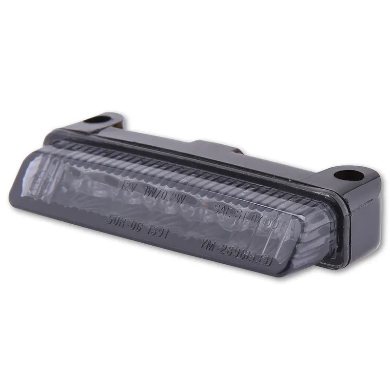 LED-Rücklicht Highsider Smart Mini, Schwarz, Glas Getönt, E-geprüft, M4 Buchsen