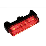 LED-Rücklicht Highsider Smart Mini, Schwarz, Glas Getönt, E-geprüft, M4 Buchsen
