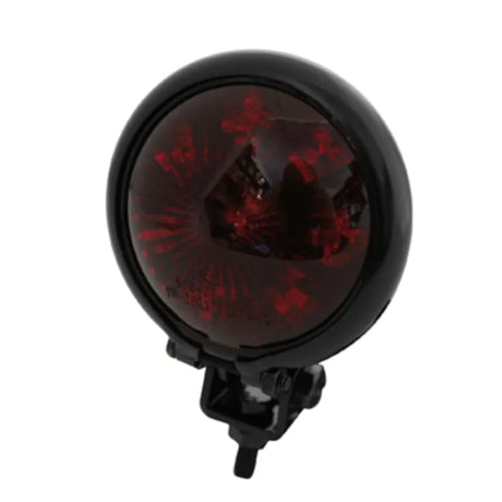 LED-Rücklicht Highsider Bates-Style schwarz, Rot, Ø57 mm, E-geprüft, 12V/0,3W
