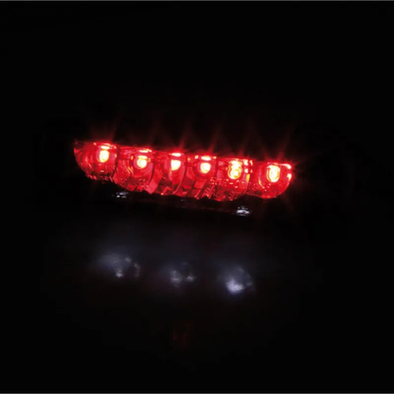 LED-Rücklicht Highsider Smart mit Kennzeichenleuchte, Glas Klar, E-geprüft, M4