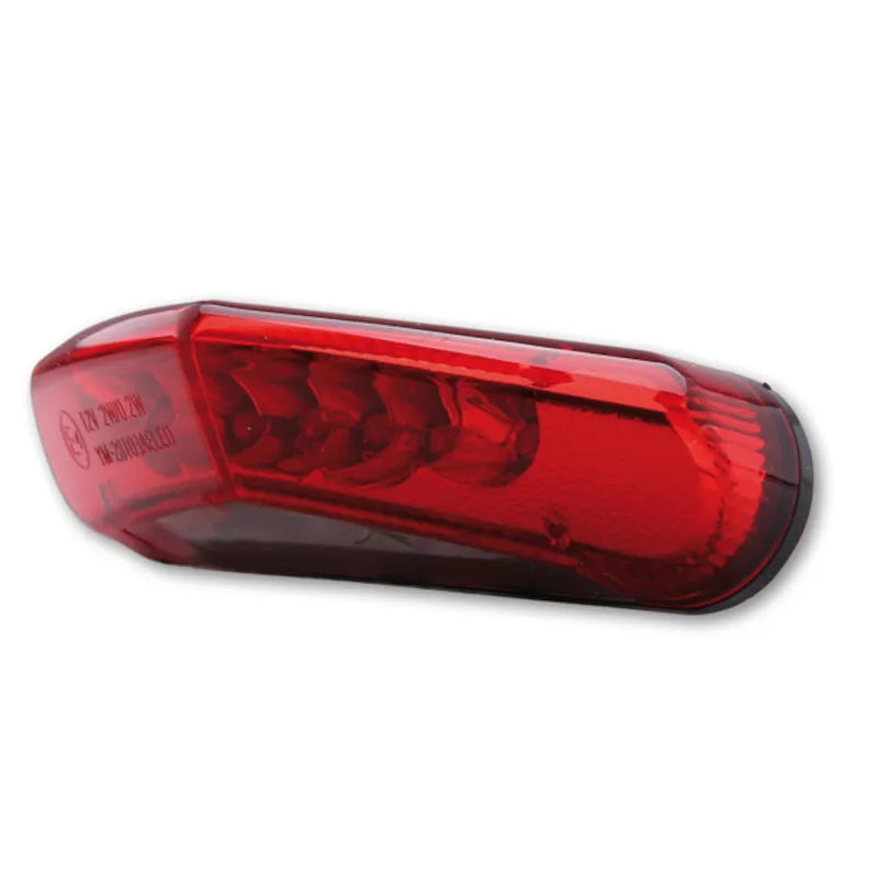 LED-Rücklicht Highsider Smart mit Kennzeichenleuchte, Glas Rot, E-geprüft, M4
