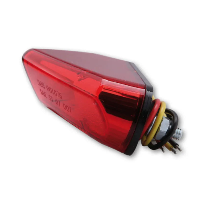 LED-Rücklicht Highsider Smart mit Kennzeichenleuchte, Glas Rot, E-geprüft, M4