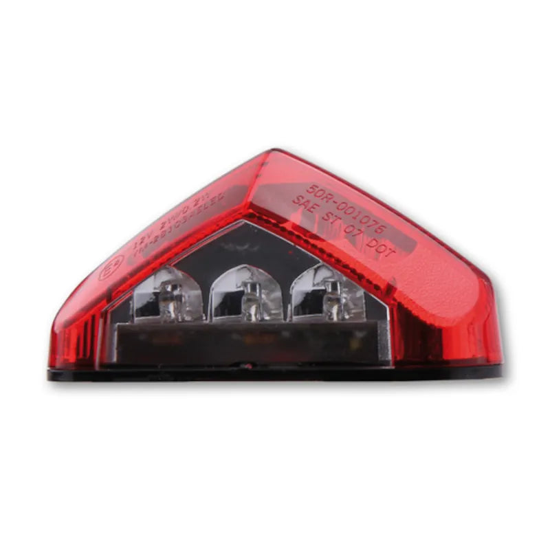 LED-Rücklicht Highsider Smart mit Kennzeichenleuchte, Glas Rot, E-geprüft, M4