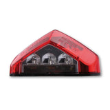 LED-Rücklicht Highsider Smart mit Kennzeichenleuchte, Glas Rot, E-geprüft, M4