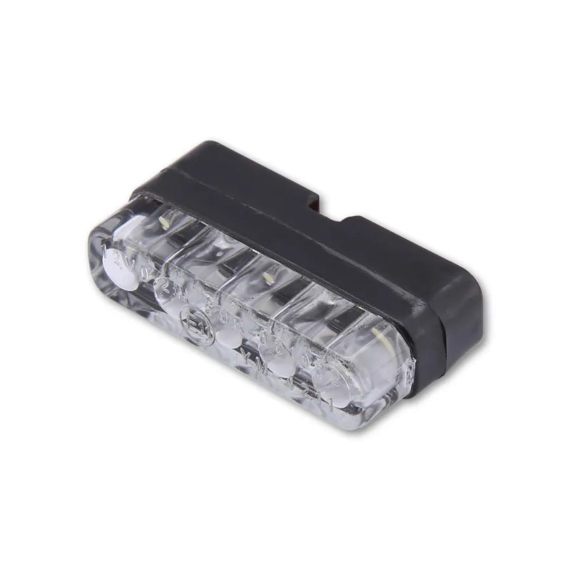 LED-Kennzeichenbeleuchtung Highsider Smart schwarz, B38,5xH10,6 mm, E-geprüft