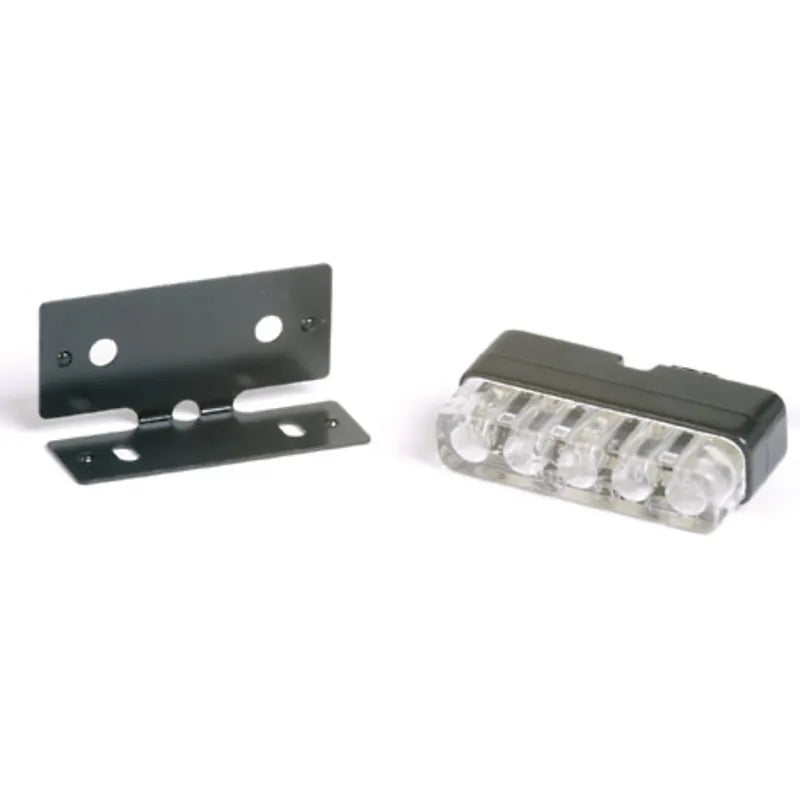 LED-Kennzeichenbeleuchtung Highsider Smart schwarz, B38,5xH10,6 mm, E-geprüft