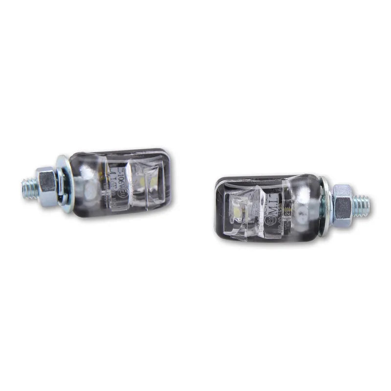 LED-Kennzeichenbeleuchtung Paar Highsider Smart Picco schwarz, E-geprüft