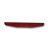 Rückstrahler Highsider Smart rot, Sechseckig, 125x18 mm, Selbstklebend