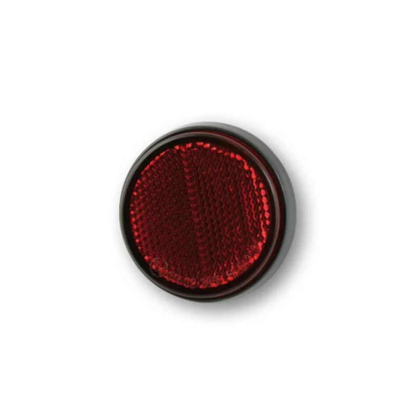Rückstrahler Highsider Smart rot, Rund, Ø 60 mm, M5 Gewinde, E-geprüft