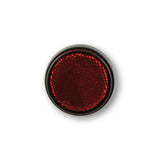 Rückstrahler Highsider Smart rot, Rund, Ø 60 mm, M5 Gewinde, E-geprüft