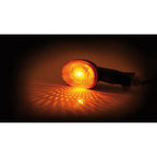 Blinker Highsider Smart Mini, Schwarz, Glas Orange, E-geprüft, 12V/10W