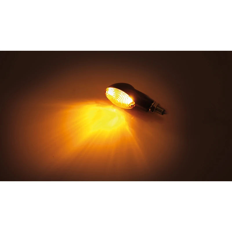 Blinker Highsider Smart Cateye kurz, Schwarz, Getöntes Glas, E-geprüft, 12V/21W