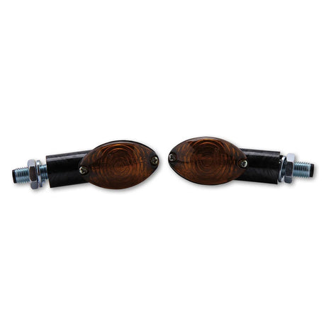 Blinker Highsider Smart Cateye kurz, Carbon, Glas Getönt, E-geprüft, 12V/21W