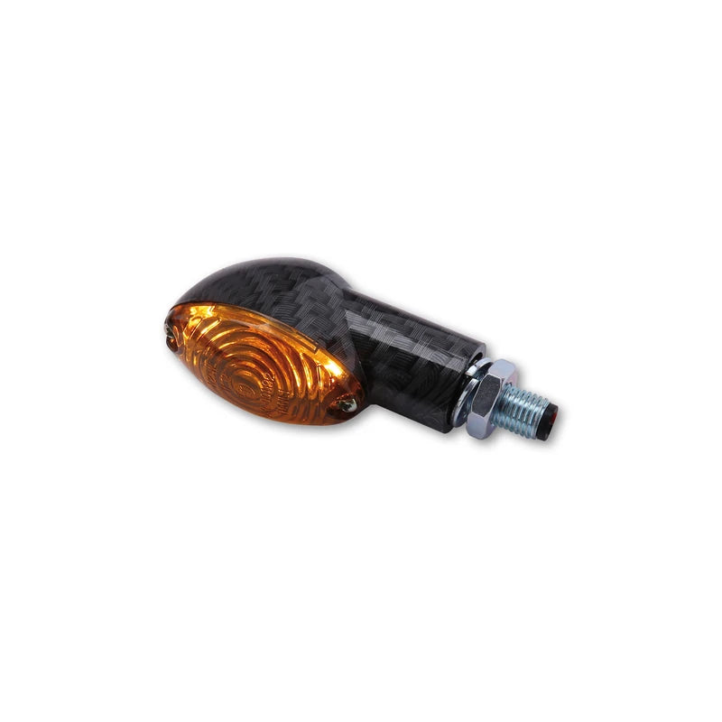 Blinker Highsider Smart Cateye kurz, Carbon, Glas Getönt, E-geprüft, 12V/21W