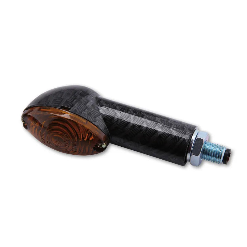 Blinker Highsider Smart Cateye lang, Carbon, Glas Getönt, E-geprüft, 12V/21W