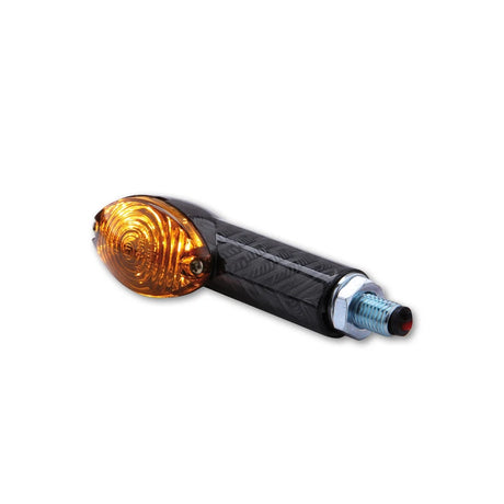 Blinker Highsider Smart Cateye lang, Carbon, Glas Getönt, E-geprüft, 12V/21W