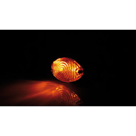 Blinker Highsider Smart Cateye kurz, Schwarz, Gelbes Glas, E-geprüft, 12V/21W