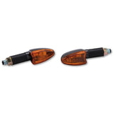 Blinker Highsider Smart Arrow lang, Carbon, Glas Orange, E-geprüft, 12V/21W