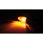 Blinker Highsider Smart Arrow lang, Carbon, Glas Orange, E-geprüft, 12V/21W