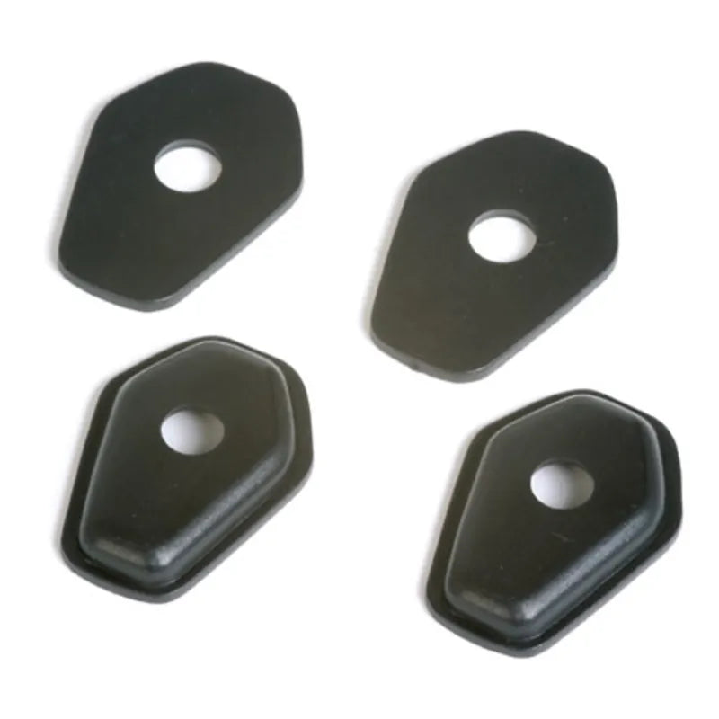 Blinker Montageplatten Highsider Smart schwarz, ABS, 49x34 mm, Ø 10 mm, Suzuki