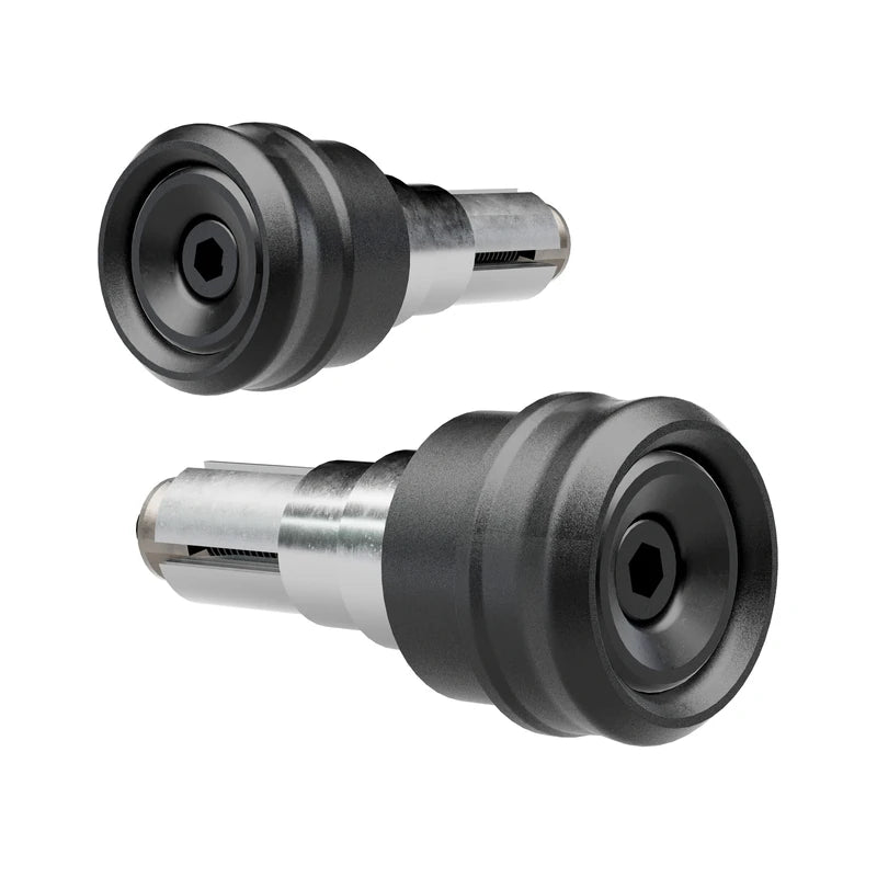 Lenkerenden Highsider Pace-LS mit Spiegelaufnahme, Schwarz, Klemmung 12-22 mm