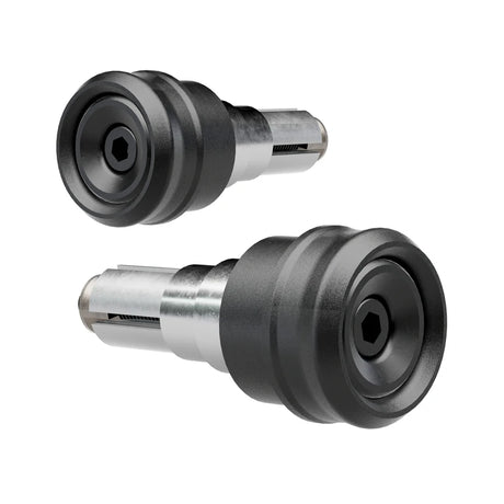 Lenkerenden Highsider Pace-LS mit Spiegelaufnahme, Schwarz, Klemmung 12-22 mm