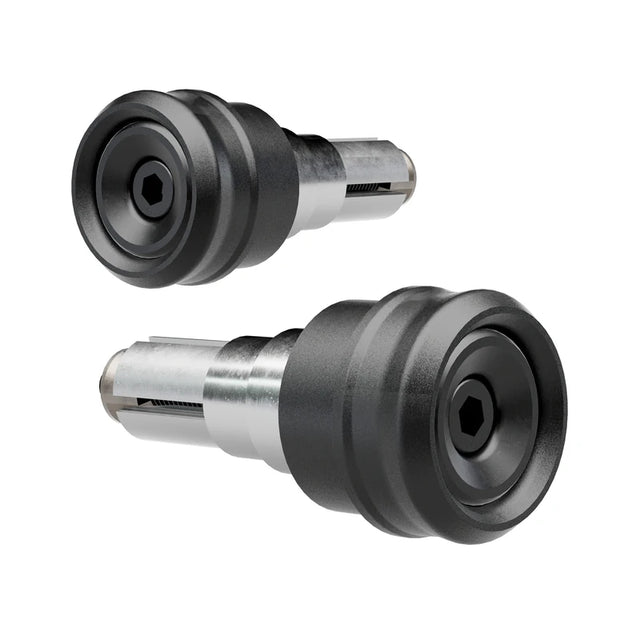 Lenkerenden Highsider Pace-LS mit Spiegelaufnahme, Schwarz, Klemmung 12-22 mm