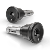 Lenkerenden Highsider Circula-LS mit Spiegelaufnahme, Schwarz, Klemmung 12-22 mm