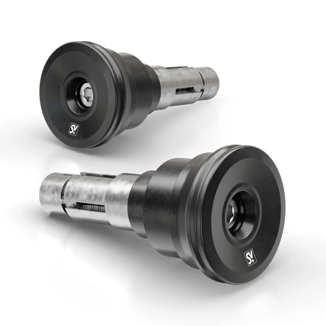 Lenkerenden Highsider Circula-LS mit Spiegelaufnahme, Schwarz, Klemmung 12-22 mm