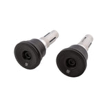 Lenkerenden Highsider Circula-LS mit Spiegelaufnahme, Schwarz, Klemmung 12-22 mm