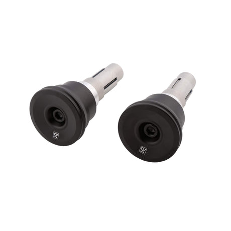 Lenkerenden Highsider Circula-LS mit Spiegelaufnahme, Schwarz, Klemmung 12-22 mm