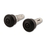 Lenkerenden Highsider Retro mit Spiegelaufnahme, Schwarz, Klemmung 12-22 mm