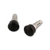Lenkerenden Highsider Retro mit Spiegelaufnahme, Schwarz, Klemmung 12-22 mm