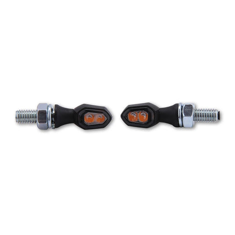 LED-Blinker Paar Highsider Smart Crumb schwarz, Getönt, M6, E-geprüft, 12V/1,8W