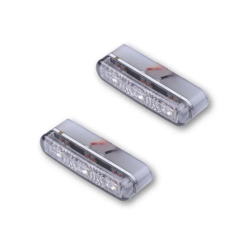 LED-Einbaublinker mit Rück- & Bremslicht Highsider Shorty 2 Pro 3in1, E-geprüft