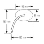 Lenkerspiegel Paar Highsider Smart Booster, Schwarz, ABS, E-geprüft, M10 Gewinde