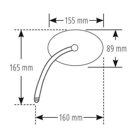 Lenkerspiegel Paar Highsider Smart Booster, Schwarz, ABS, E-geprüft, M8 Gewinde