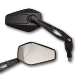 Lenkerspiegel Paar Highsider Booster 2 schwarz, Kunststoff, E-geprüft, M10x1.25