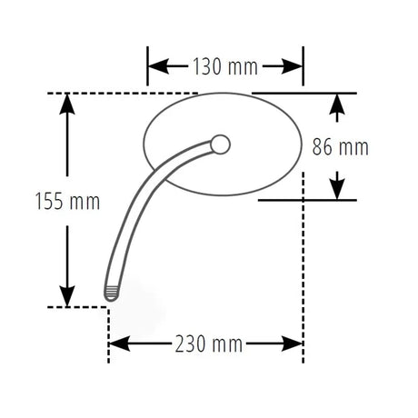 Lenkerspiegel Paar Highsider Smart Booster 2, Schwarz, ABS, E-geprüft, M10