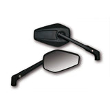 Lenkerspiegel Paar Highsider Booster 2 schwarz, Aluminium, E-geprüft, M10x1.25