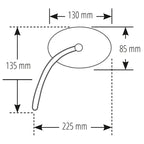 Lenkerspiegel Paar Highsider Smart Booster 2, Schwarz, Aluminium, E-geprüft, M10
