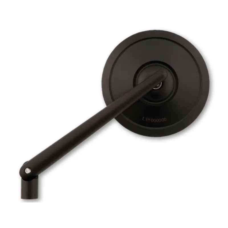 Lenkerspiegel Highsider Pro Retro, Schwarz, Aluminium, E-geprüft, M10 Gewinde