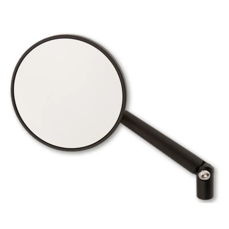 Lenkerspiegel Highsider Pro Retro, Schwarz, Aluminium, E-geprüft, M10 Gewinde