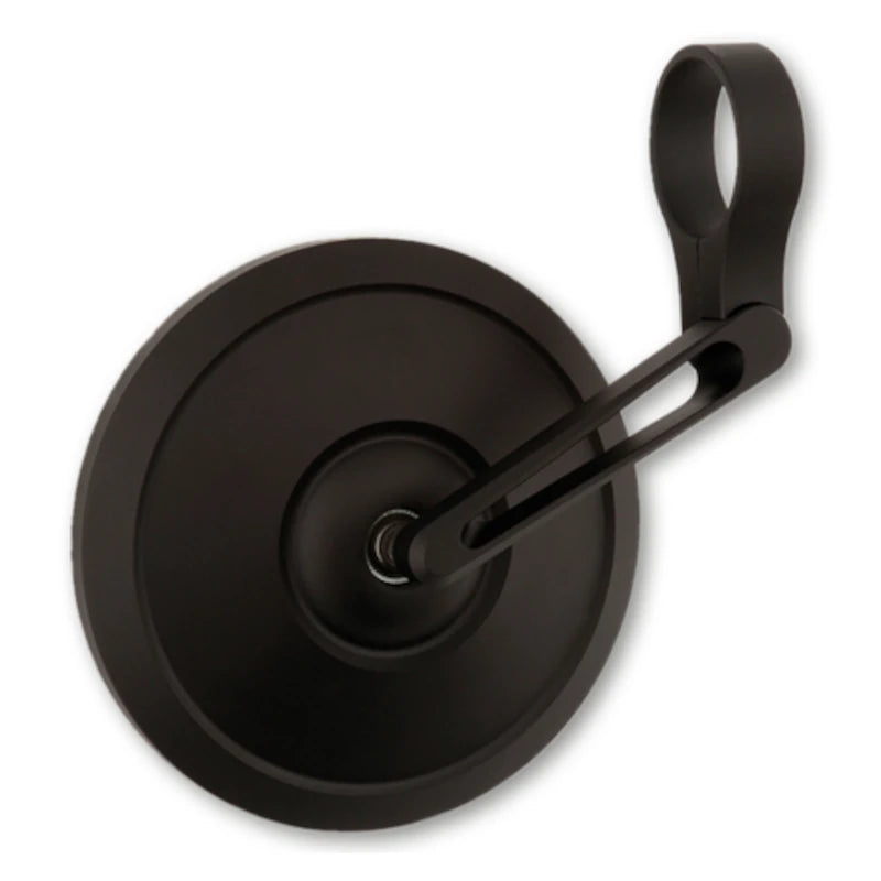 Lenkerendenspiegel Highsider Pro Retro, Kurz, Schwarz, Aufnahme Ø30 x B12 mm