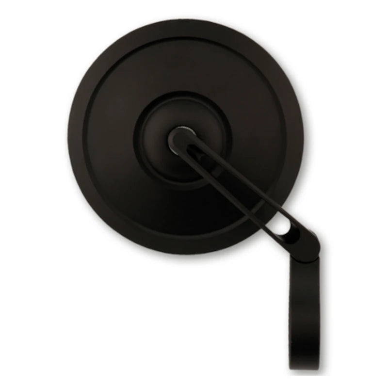 Lenkerendenspiegel Highsider Pro Retro, Kurz, Schwarz, Aufnahme Ø30 x B12 mm
