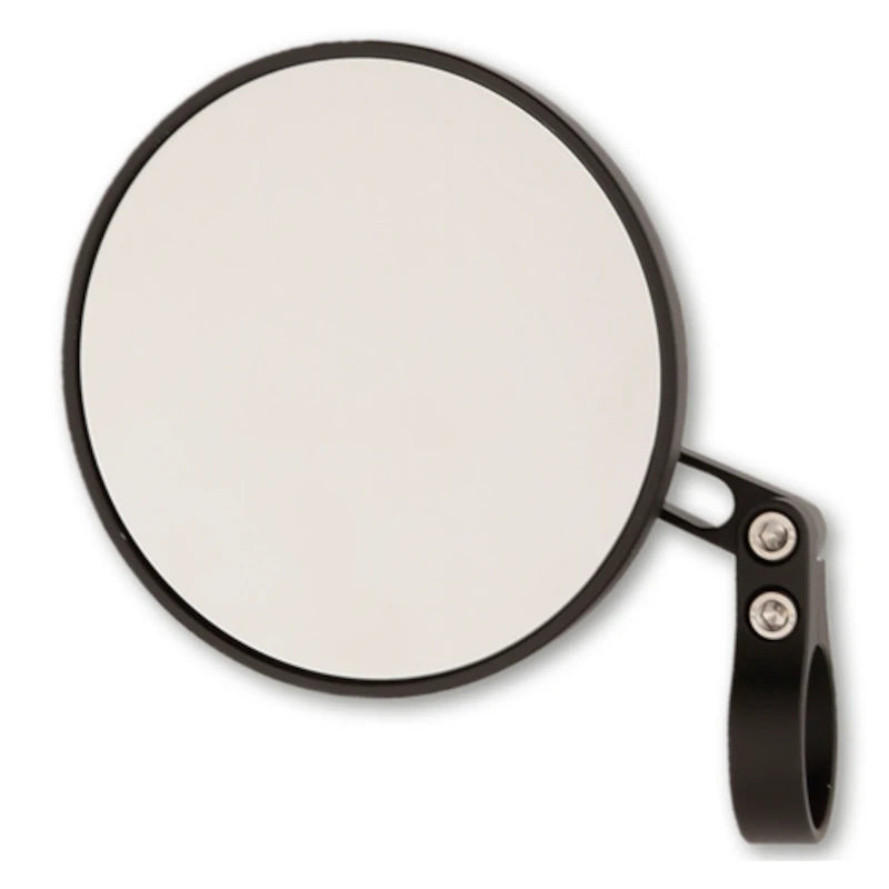 Lenkerendenspiegel Highsider Pro Retro, Kurz, Schwarz, Aufnahme Ø30 x B12 mm