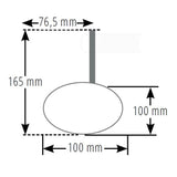 Lenkerendenspiegel Highsider Pro Retro, Kurz, Schwarz, Aufnahme Ø30 x B12 mm