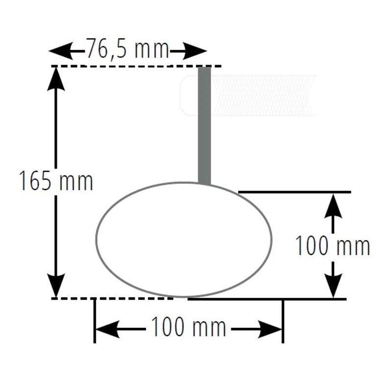 Lenkerendenspiegel Highsider Pro Retro, Kurz, Schwarz, Aufnahme Ø30 x B12 mm